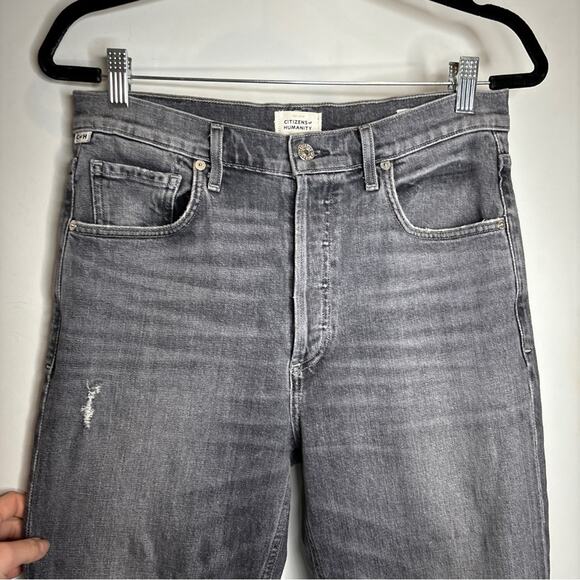 Citizens of Humanity Jolene High-Rise Straight Cropped Jeans - Picture 3 of 11